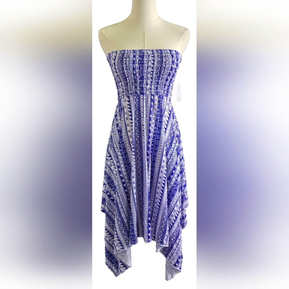 FC Blue Strapless/Halter Dress